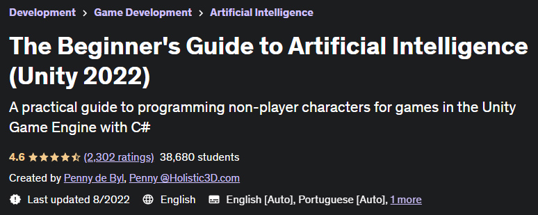 The Beginner's Guide to Artificial Intelligence (Unity 2022)