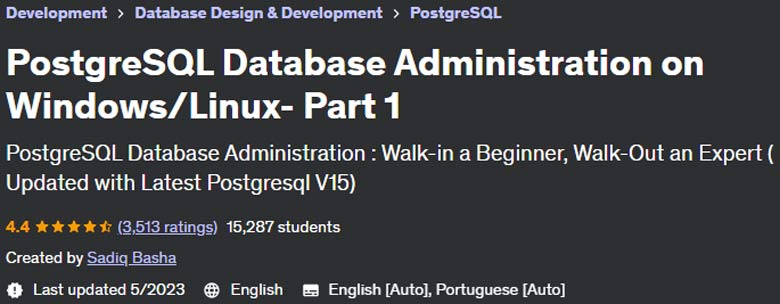 PostgreSQL Database Administration on Windows/Linux - Part 1