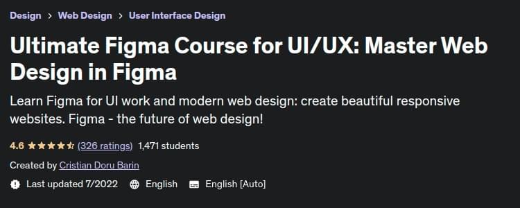 Ultimate Figma Course for UI_UX: Master Web Design in Figma