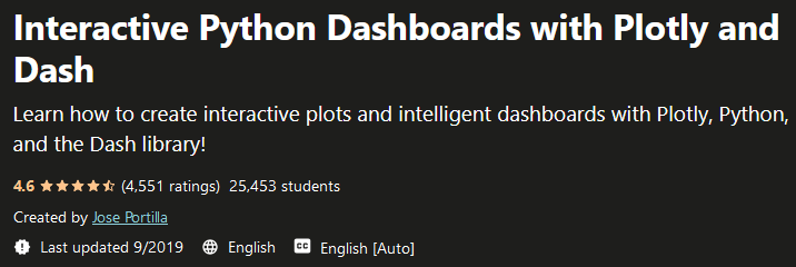 Interactive Python Dashboards with Plotly and Dash