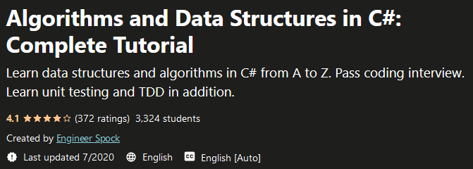 Algorithms and Data Structures in C#: Complete Tutorial