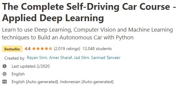 The Complete Self-Driving Car Course