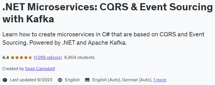 .NET Microservices: CQRS & Event Sourcing with Kafka