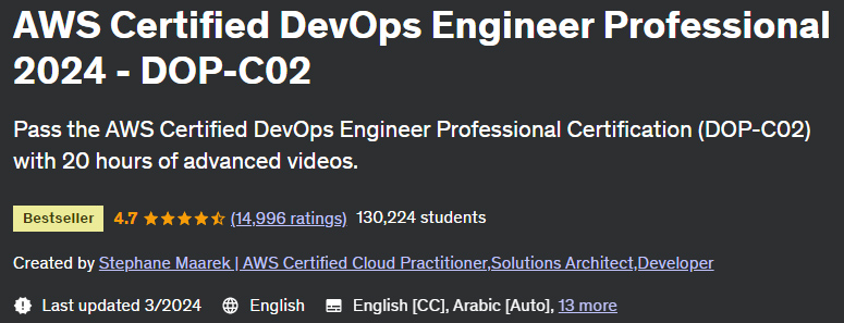 AWS Certified DevOps Engineer Professional 2024 - DOP-C02