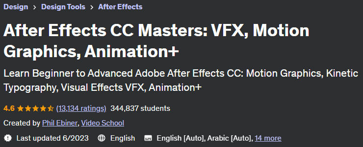 After Effects CC Masters: VFX, Motion Graphics, Animation+