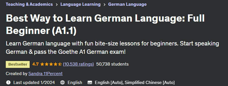 Best Way to Learn German Language: Full Beginner (A1.1)