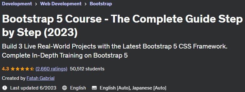 Bootstrap 5 Course - The Complete Guide Step by Step (2023)