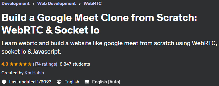 Build a Google Meet Clone from Scratch: WebRTC & Socket io