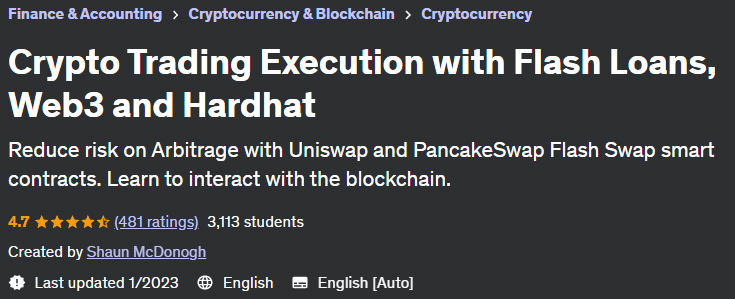 Crypto Trading Execution with Flash Loans, Web3 and Hardhat