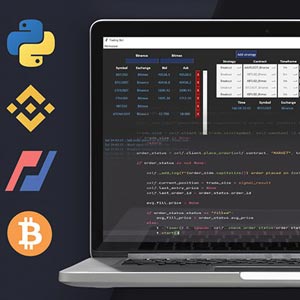 Cryptocurrency Trading Bot with a User Interface in Python