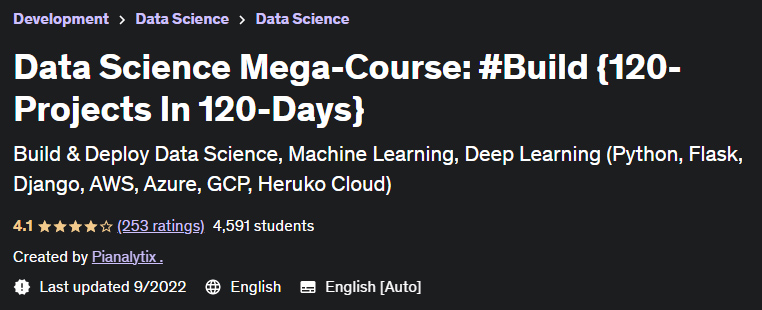 Data Science Mega-Course