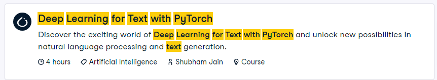 Deep Learning for Text with PyTorch