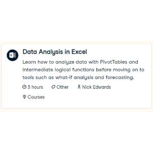 Data Analysis in Excel