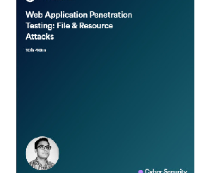 Web Application Penetration Testing: File & Resource Attacks