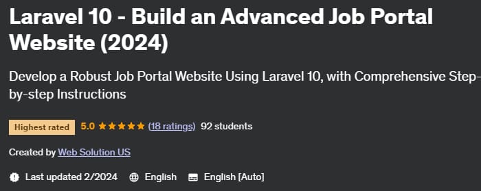 Laravel 10 - Build an Advanced Job Portal Website (2024)