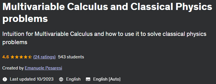 Multivariable Calculus and Classical Physics problems