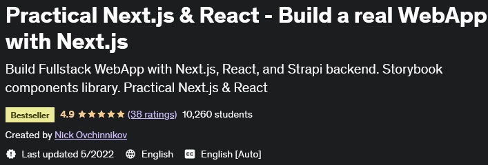 Practical Next.js & React - Build a real WebApp with Next.js