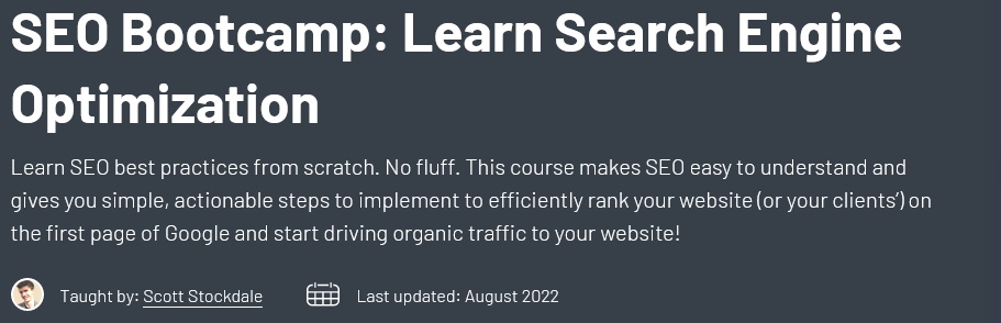 SEO Bootcamp: Learn Search Engine Optimization