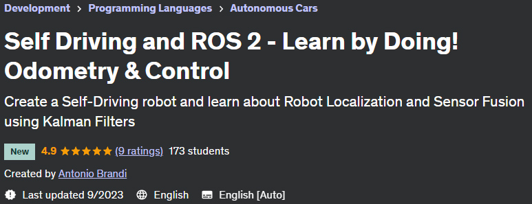 Self Driving and ROS 2 - Learn by Doing!  Odometry & Control