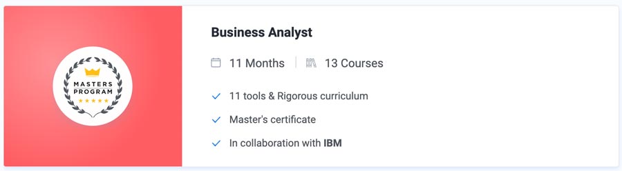 Business Analyst Certification Training Course