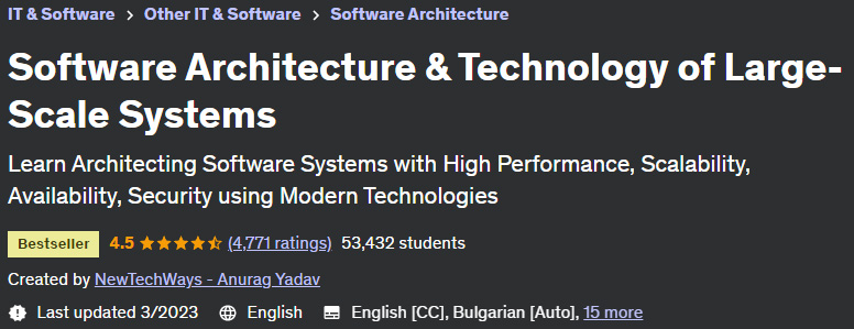 Software Architecture & Technology of Large-Scale Systems