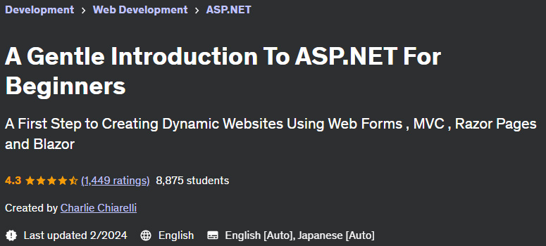 A Gentle Introduction To ASP.NET For Beginners