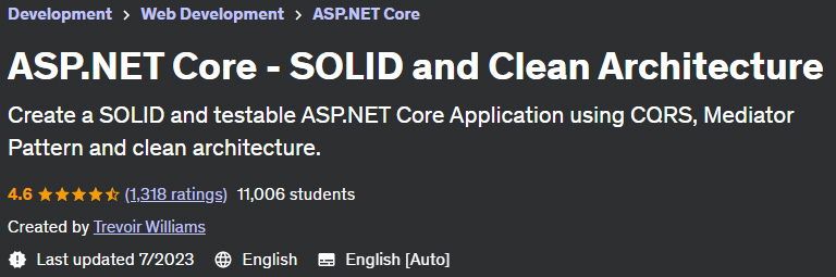 ASP.NET Core - SOLID and Clean Architecture