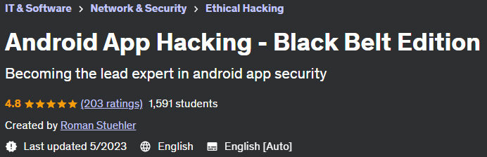 Android App Hacking - Black Belt Edition