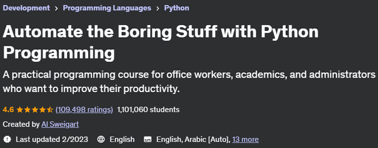 Automate the Boring Stuff with Python Programming