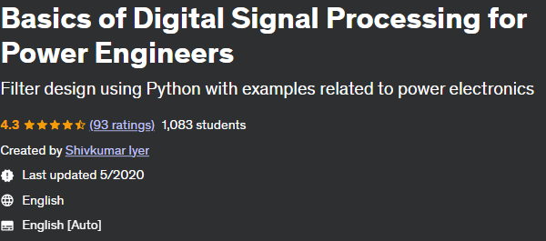 Basics of Digital Signal Processing for Power Engineers