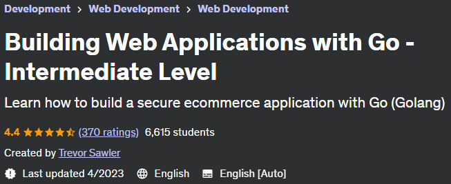Building Web Applications with Go - Intermediate Level