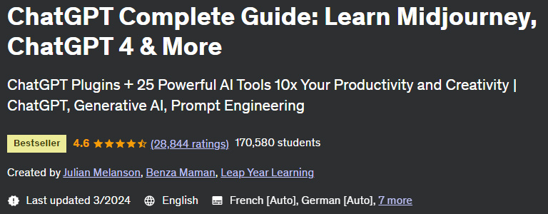 ChatGPT Complete Guide: Learn Midjourney, ChatGPT 4 & More