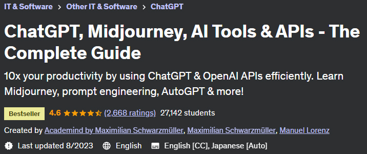 ChatGPT, Midjourney, AI Tools & APIs - The Complete Guide