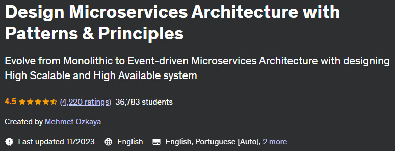 Design Microservices Architecture with Patterns & Principles