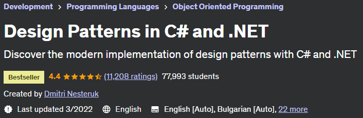 Design Patterns in C# and .NET