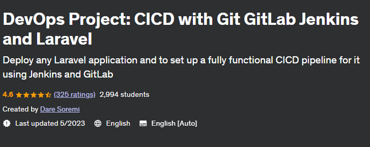 DevOps Project: CICD with GitLab Jenkins and Laravel