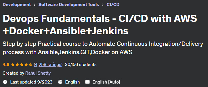 Devops Fundamentals - CI/CD with AWS +Docker+Ansible+Jenkins