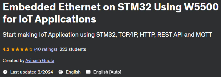 Embedded Ethernet on STM32 Using W5500 for IoT Applications