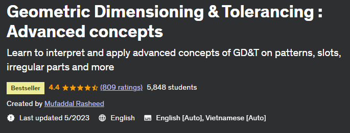 Geometric Dimensioning & Tolerancing: Advanced concepts