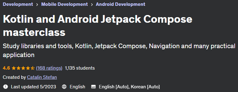 Kotlin and Android Jetpack Compose masterclass