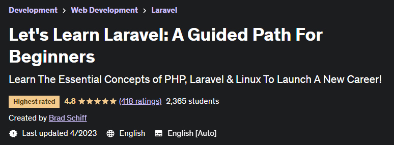 Let's Learn Laravel: A Guided Path For Beginners