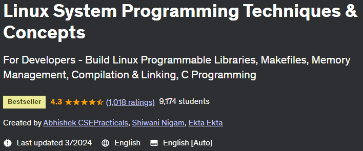 Linux System Programming Techniques & Concepts