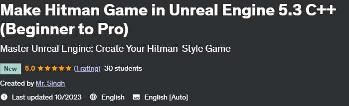 Make Hitman Game in Unreal Engine 5.3 C++ (Beginner to Pro)