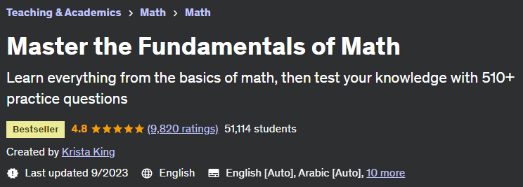 Master the Fundamentals of Math