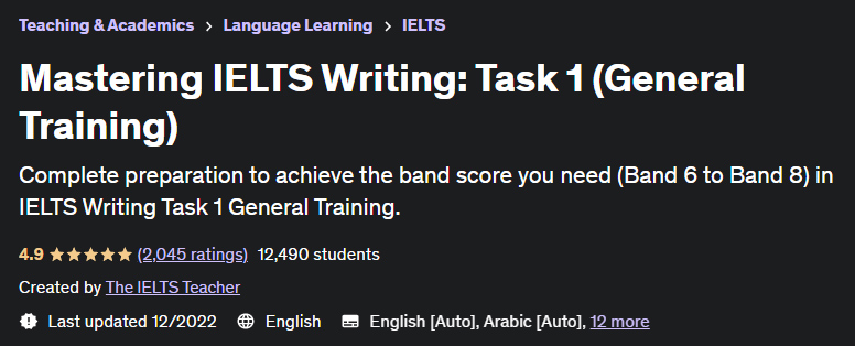 Mastering IELTS Writing: Task 1 (General Training)