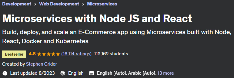 Microservices with Node JS and React