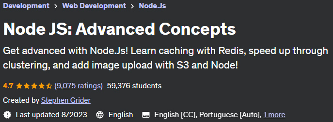 Node JS: Advanced Concepts