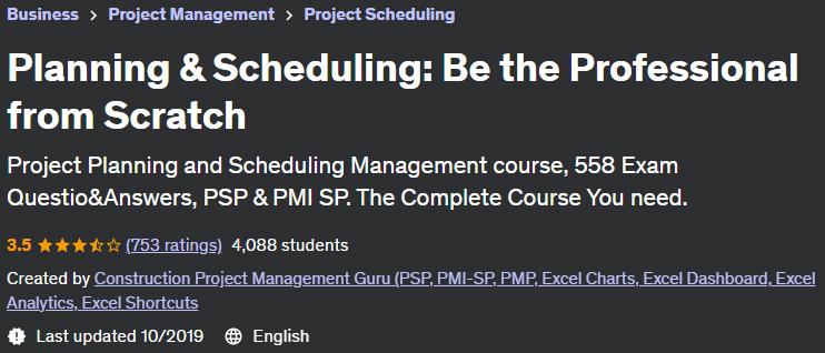 Planning & Scheduling: Be the Professional from Scratch