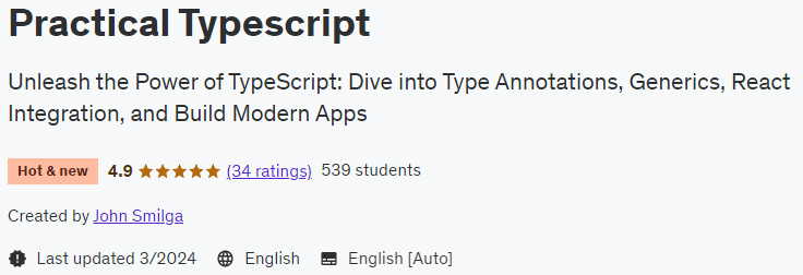 Practical Typescript