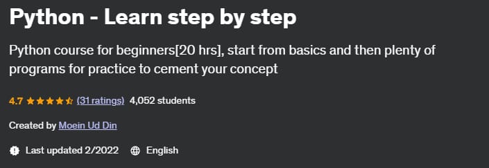 Python - Learn step by step